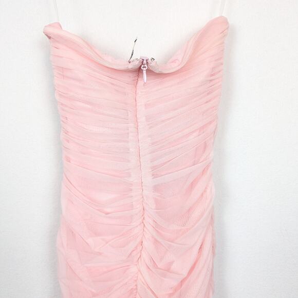 House of CB Fairy Pink Mesh Maxi Dress - Picture 6 of 9